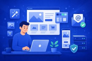 AI Website Builder with Professional Email