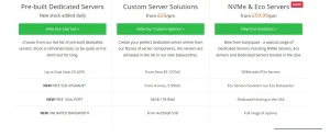 Dedicated & Cloud Server Pricing