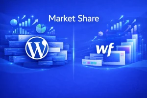 What Does Market Share Tell Us About WordPress vs Webflow