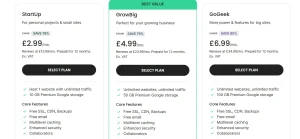 Shared Web Hosting Plans