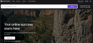 Hostinger (Free Trial Option)